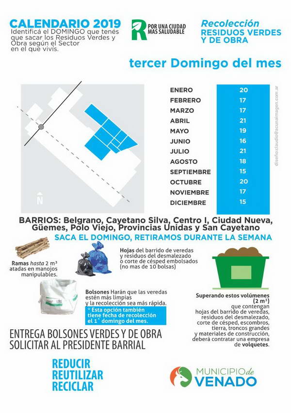 Recolección de residuos verdes y de obra