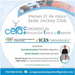 Primer Congreso de Educación Física y Deporte en Venado Tuerto Primer Congreso de Educación Física y Deporte en Venado Tuerto