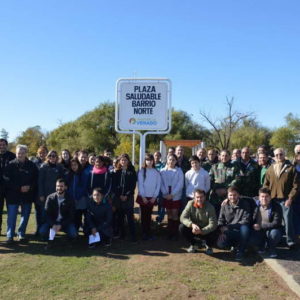 Freyre presidió la inauguración de la estación saludable a cielo abierto del Barrio Norte