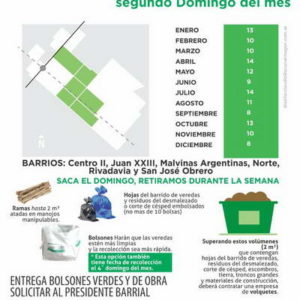 Recolección de residuos verdes y de obras