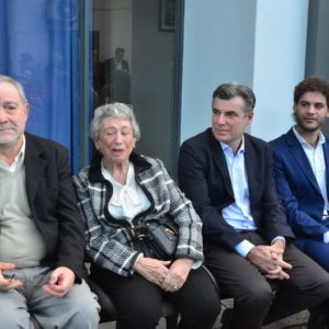 Los retratos de Mirna Carbonel de Petroccelli y Domingo Sayago ya forman parte de la galería de vecinos notables