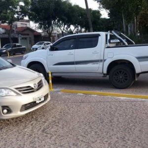 Reemplazan divisores de carril