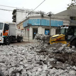 Prosiguen los trabajos en Chacabuco y Belgrano