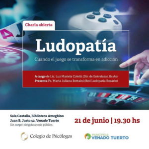 Charla sobre ludopatía en la Biblioteca Ameghino Charla sobre ludopatía en la Biblioteca Ameghino