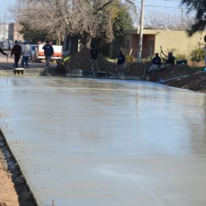 Presentaron obra de pavimento en tramo de calle Pueyrredón