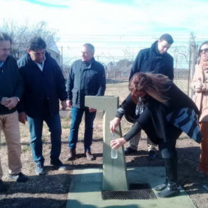 Inauguración de canilla pública en calle Vieytes entre Monteagudo y Lascala