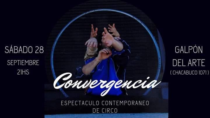 Espectáculo contemporáneo de circo en el galpón