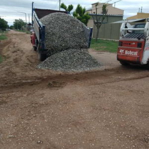 En octubre el municipio realizó trabajos de encalizado en más de 2,5 kilómetros