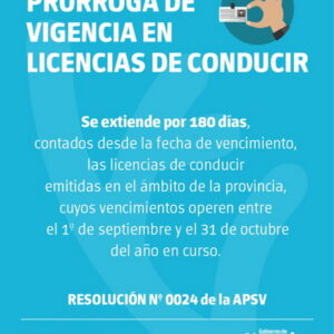 Extienden prórroga en la vigencia de licencias de conducir
