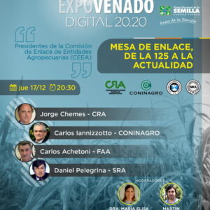 Panel de la mesa de enlace en Expovenado Digital 20.20