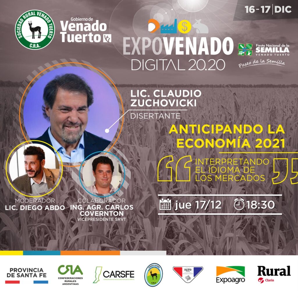 Claudio Zuchovicki disertará sobre la economía del 2021, en un escenario pospandemia
