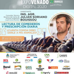 Consejos e información sobre la alimentación bovina en Expovenado 20.20