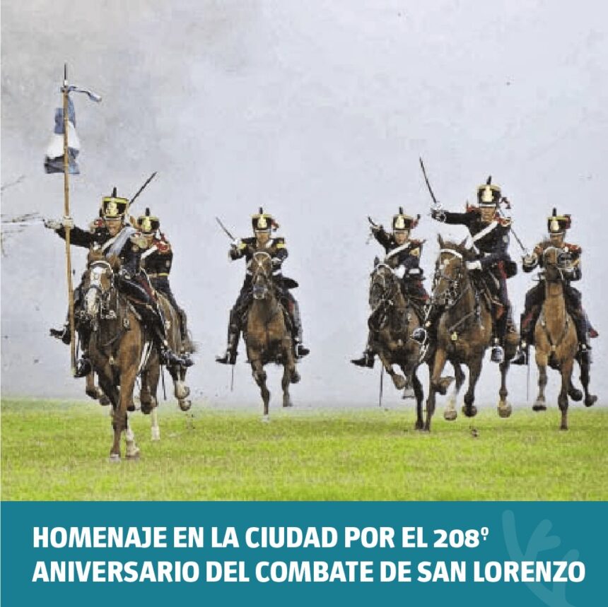 La ciudad evocará el 208º aniversario del Combate de San Lorenzo