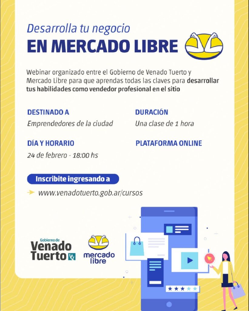 El Municipio lanza una capacitación para incursionar en Mercado Libre