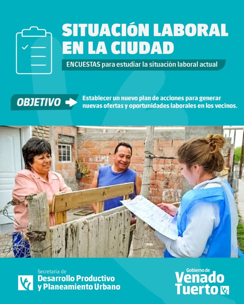 Este viernes el Municipio dará inicio al relevamiento de hogares para estudiar la situación laboral en la ciudad
