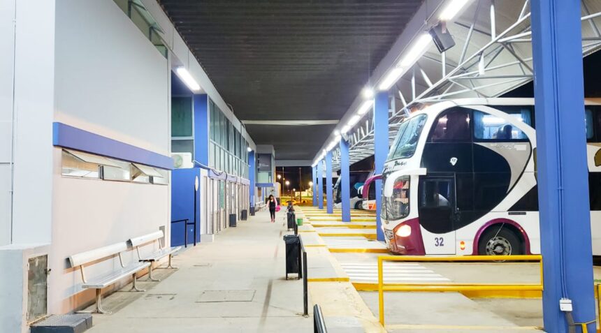 Está quedando una pinturita: continúan las obras edilicias en la Terminal de Ómnibus