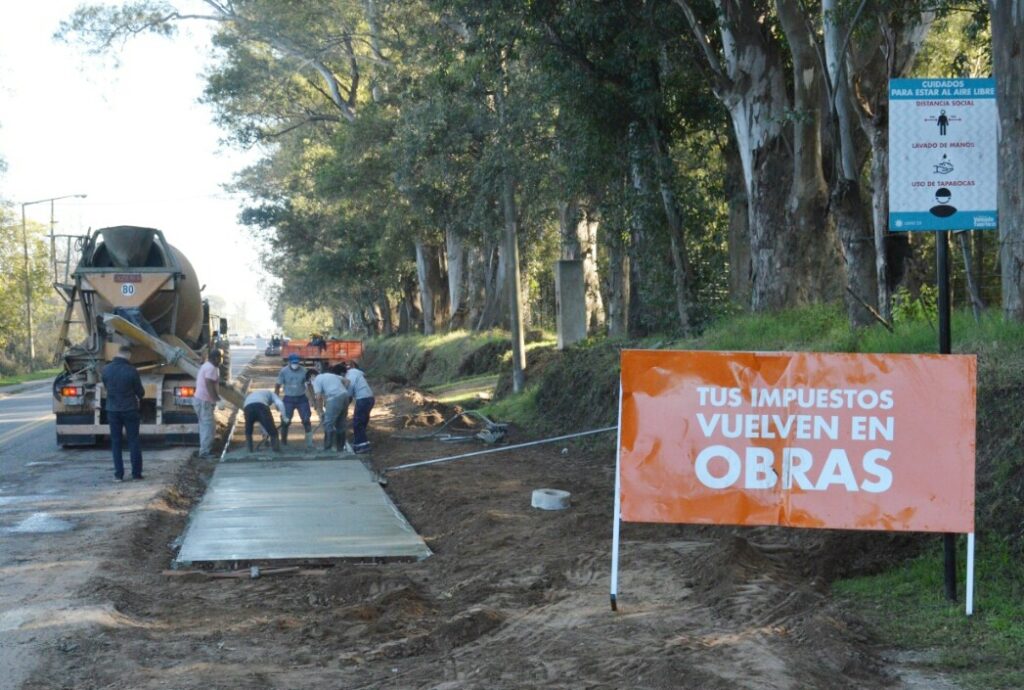 Comenzaron las obras en avenida Santa Fe: construcción de senda, nueva iluminación Led y bacheo