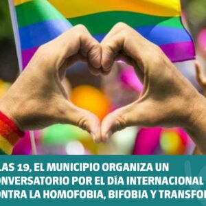 El Municipio organiza un conversatorio por el Día Internacional contra la Homofobia, Bifobia y Transfobia
