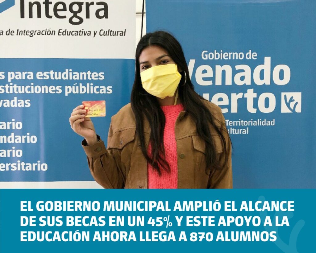 El Gobierno Municipal amplió el alcance de sus becas en un 45% y este apoyo a la educación ahora llega a 870 alumnos