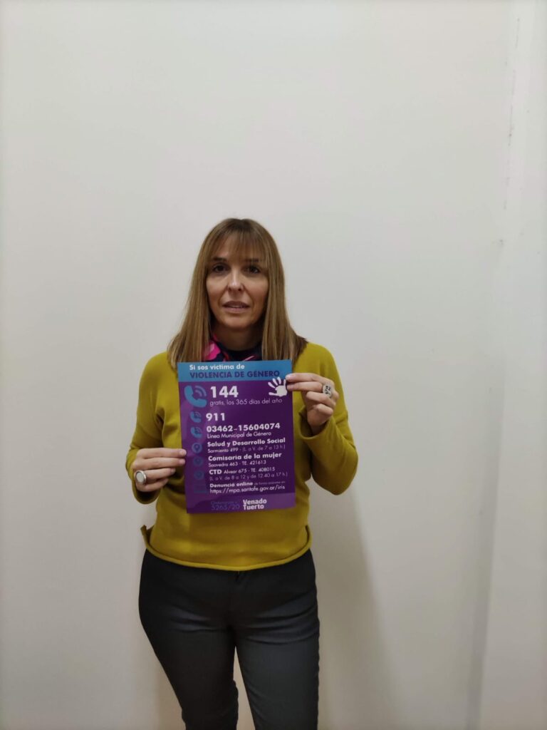 Campaña contra la violencia de género y difusión del 144 como número de asistencia