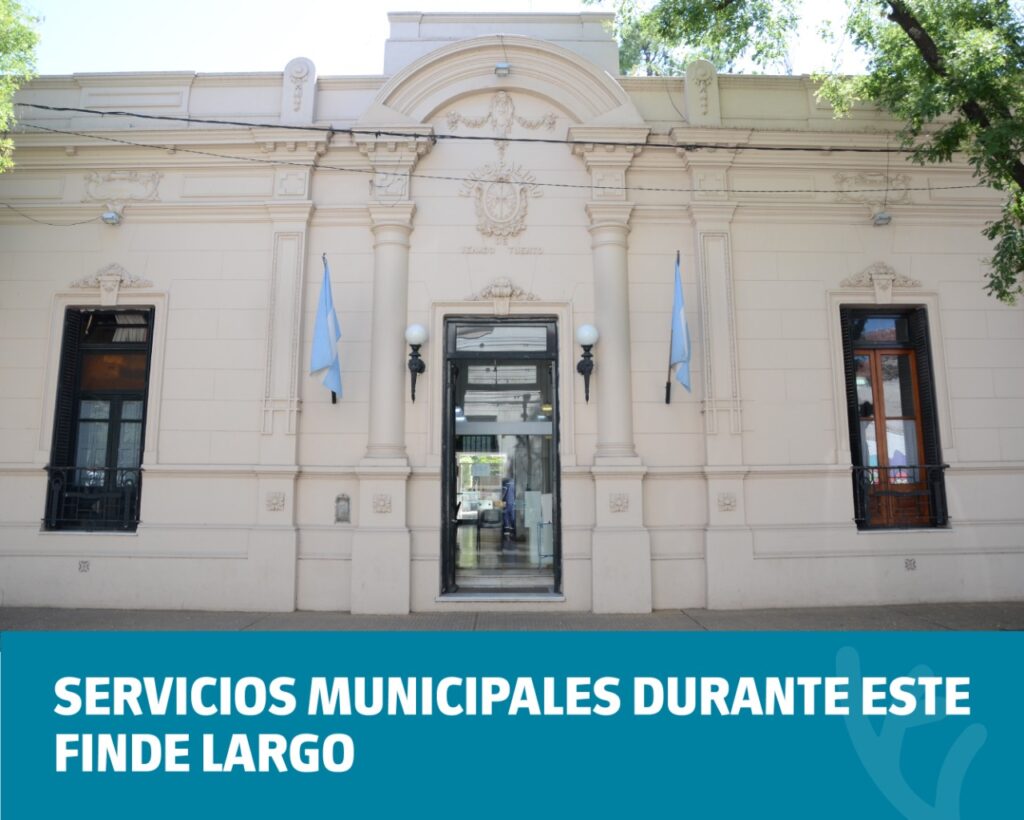Servicios municipales durante este fin de semana largo