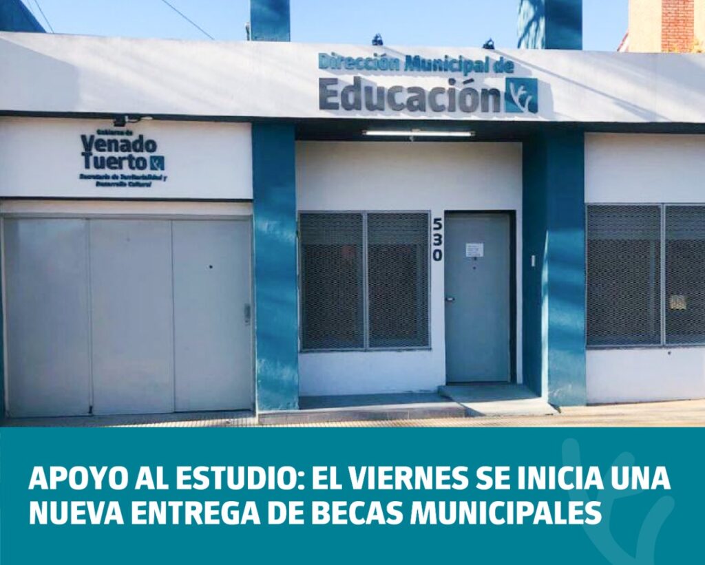 Apoyo al estudio: el viernes se inicia una nueva entrega de Becas Municipales