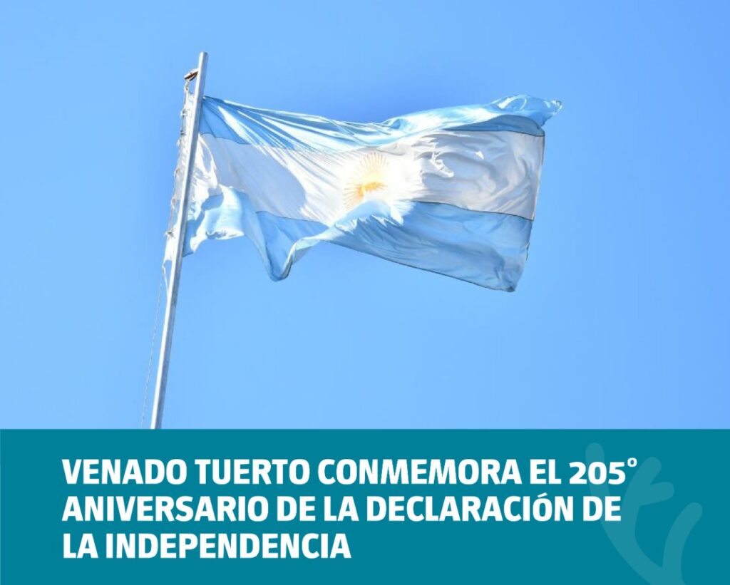 Venado Tuerto conmemora el 205º aniversario de la Declaración de la Independencia