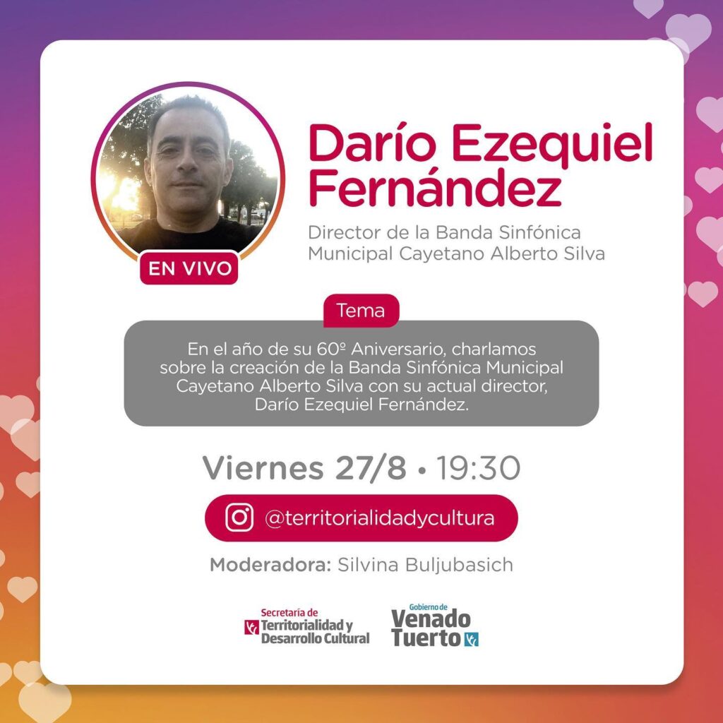 Charla con el maestro Ezequiel Fernández sobre la Banda Municipal en su 60° Aniversario