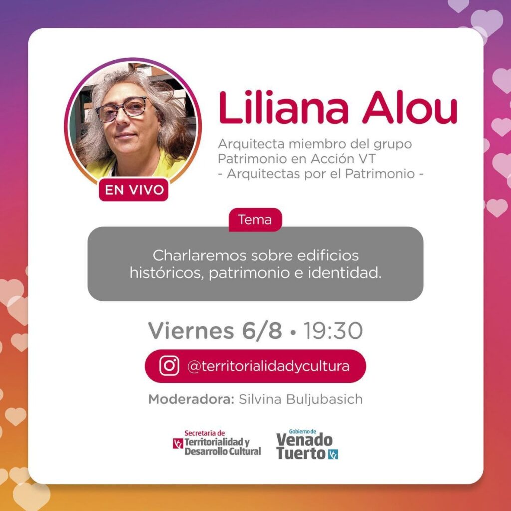 Charla con la arquitecta Alou sobre “edificios históricos, patrimonio e identidad”