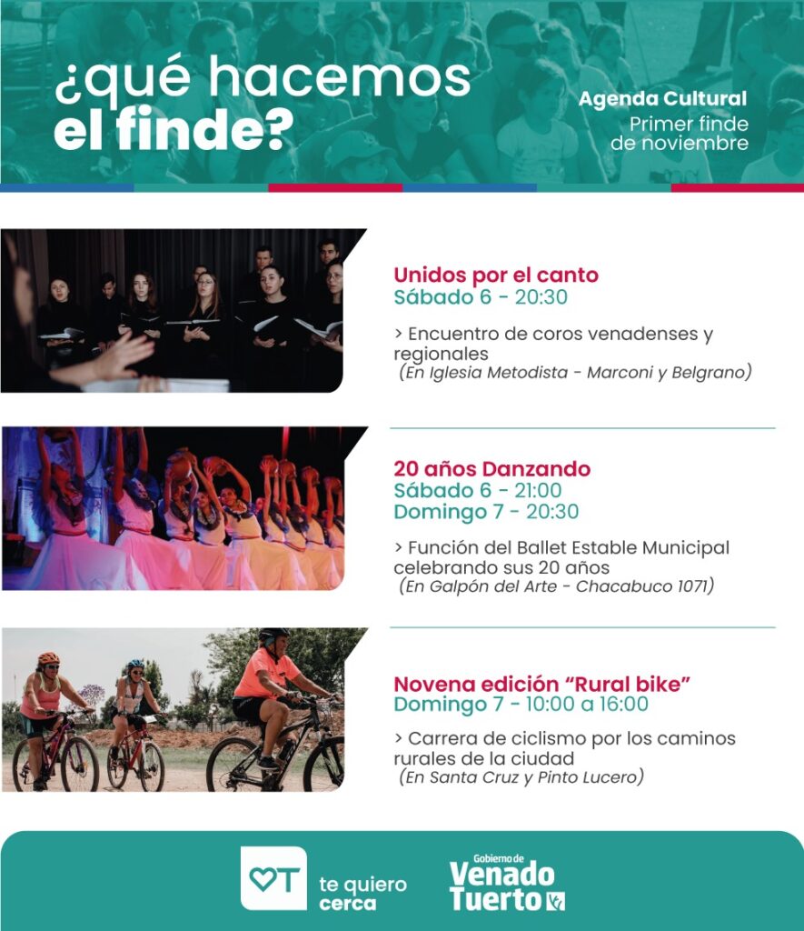 Otro fin de semana con múltiples actividades en la ciudad