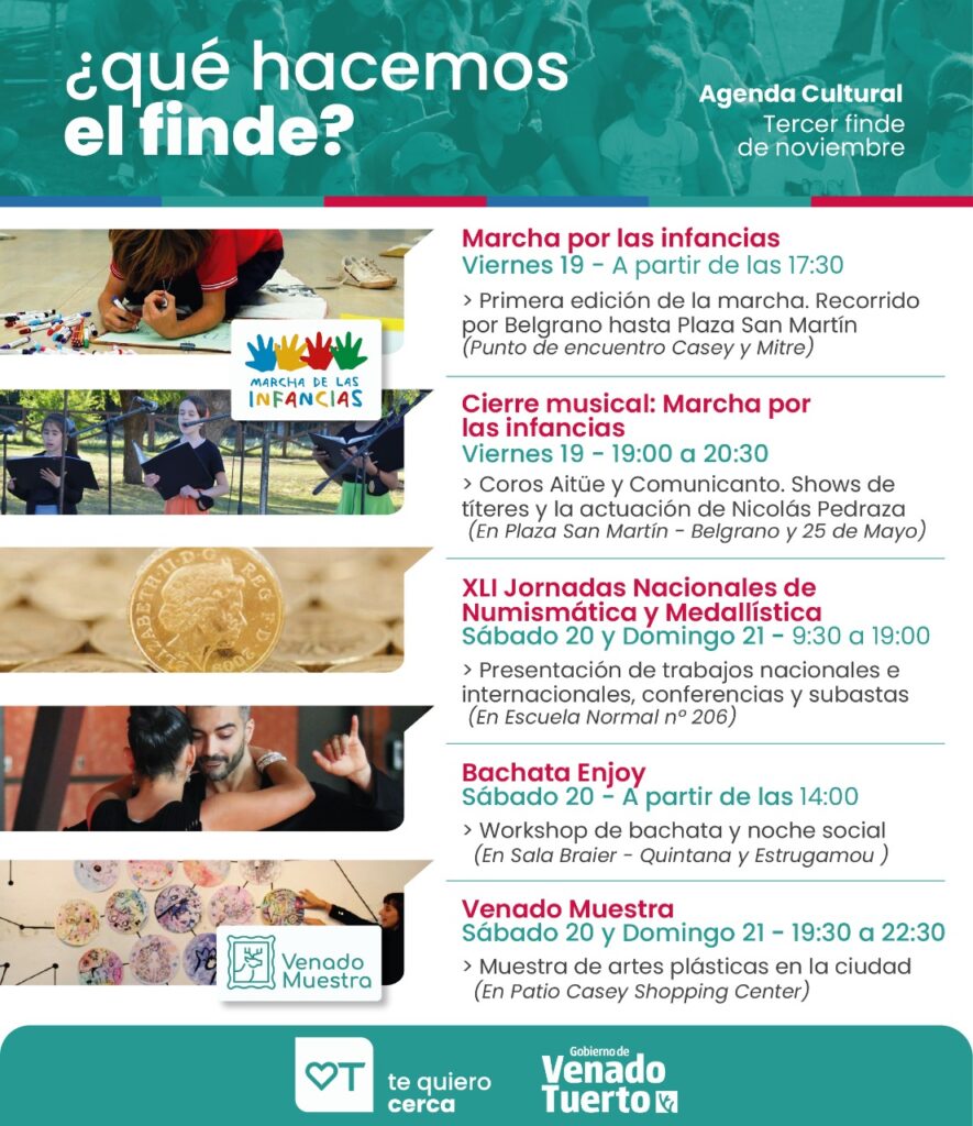 Un finde repleto de actividades culturales para aprovechar en familia