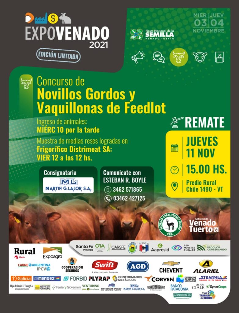 Reprogramación del Concurso de Novillos Gordos y Vaquillonas de Feedlot
