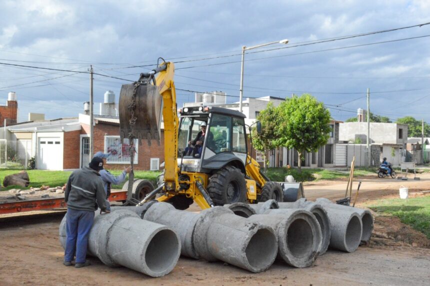 El Municipio avanza en la construcción y limpieza de desagües