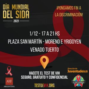 Venado Tuerto se suma a Jornada Nacional en el Día Mundial del VIH-SIDA