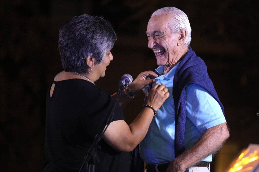 Chilin Morelli cumplió 90 años y lo celebró en “Nuestros Patios Susurran”