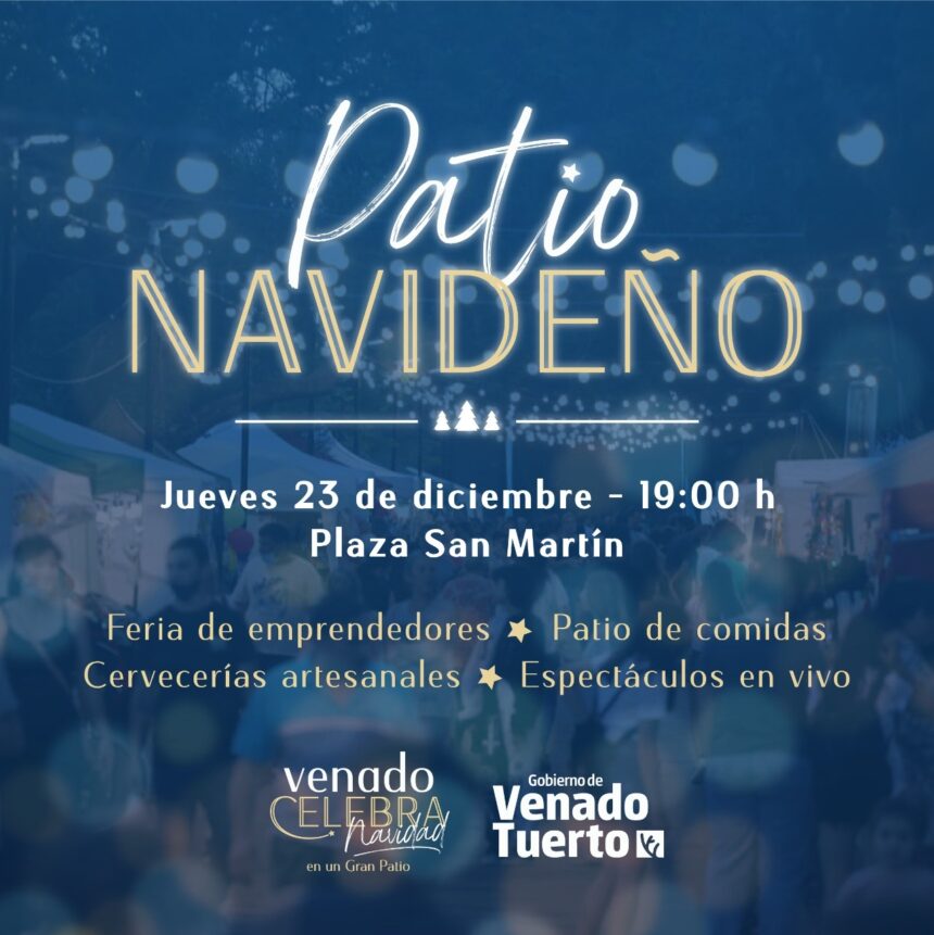 Venado Celebra la Navidad con feria, patio de comidas y espectáculos en plaza San Martín