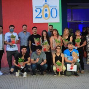 Chiarella y Carabajal acompañaron a los talleristas municipales en el cierre del ciclo 2021