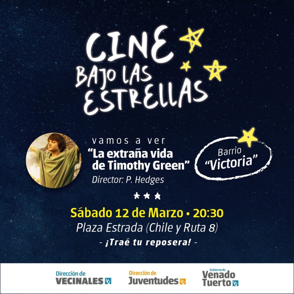 Cine bajo las Estrellas presenta “La extraña vida de Timothy Green” en plaza Estrada
