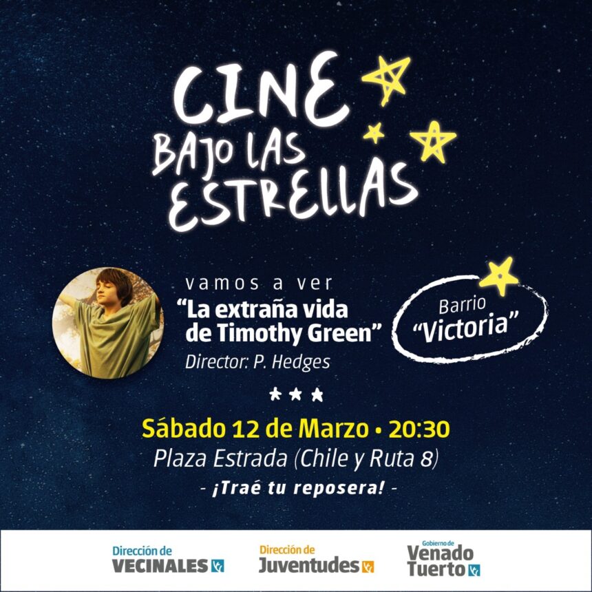 Cine bajo las Estrellas presenta “La extraña vida de Timothy Green” en plaza Estrada