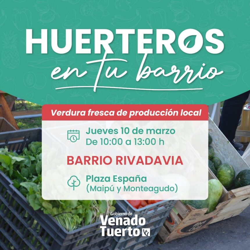 Hoy llega “Huerteros en tu Barrio” a plaza España