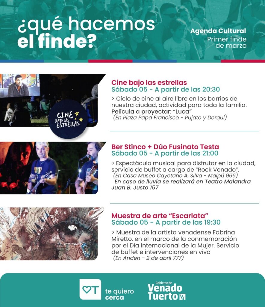 Nutrida agenda cultural y deportiva en la ciudad para el fin de semana