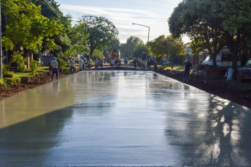 El Gobierno Municipal avanza con el hormigonado de una nueva cuadra