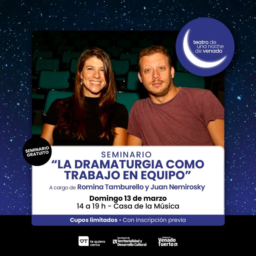 “Teatro de una Noche de Venado” presenta seminario sobre dramaturgia