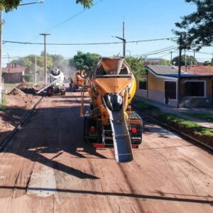 Pavimentación: el Gobierno Municipal apunta a sostener el ritmo de dos cuadras por semana