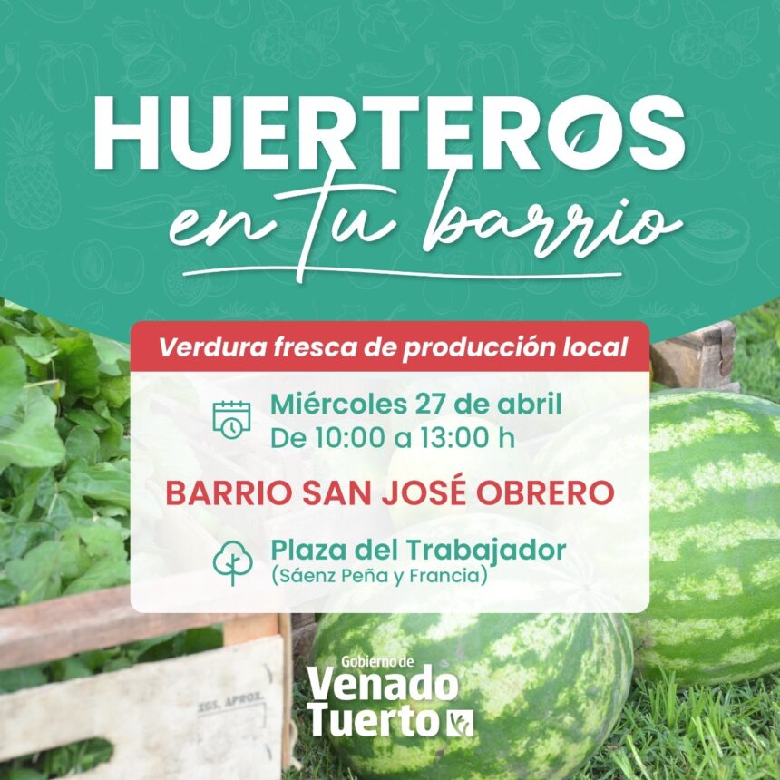 El programa “Huerteros en tu Barrio” visita el San José Obrero