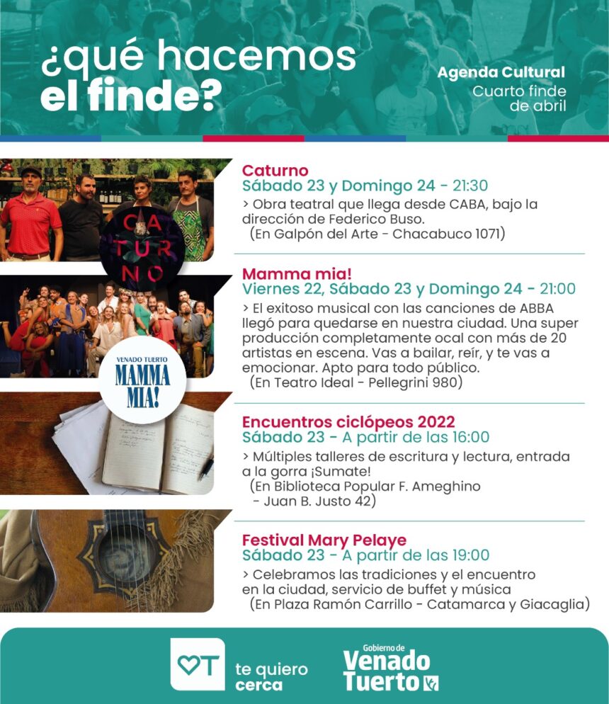 Otro fin de semana para vivir Venado Tuerto a pleno