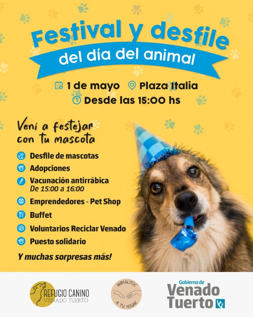 Un 1 de Mayo diferente: festival y desfile por el Día del Animal