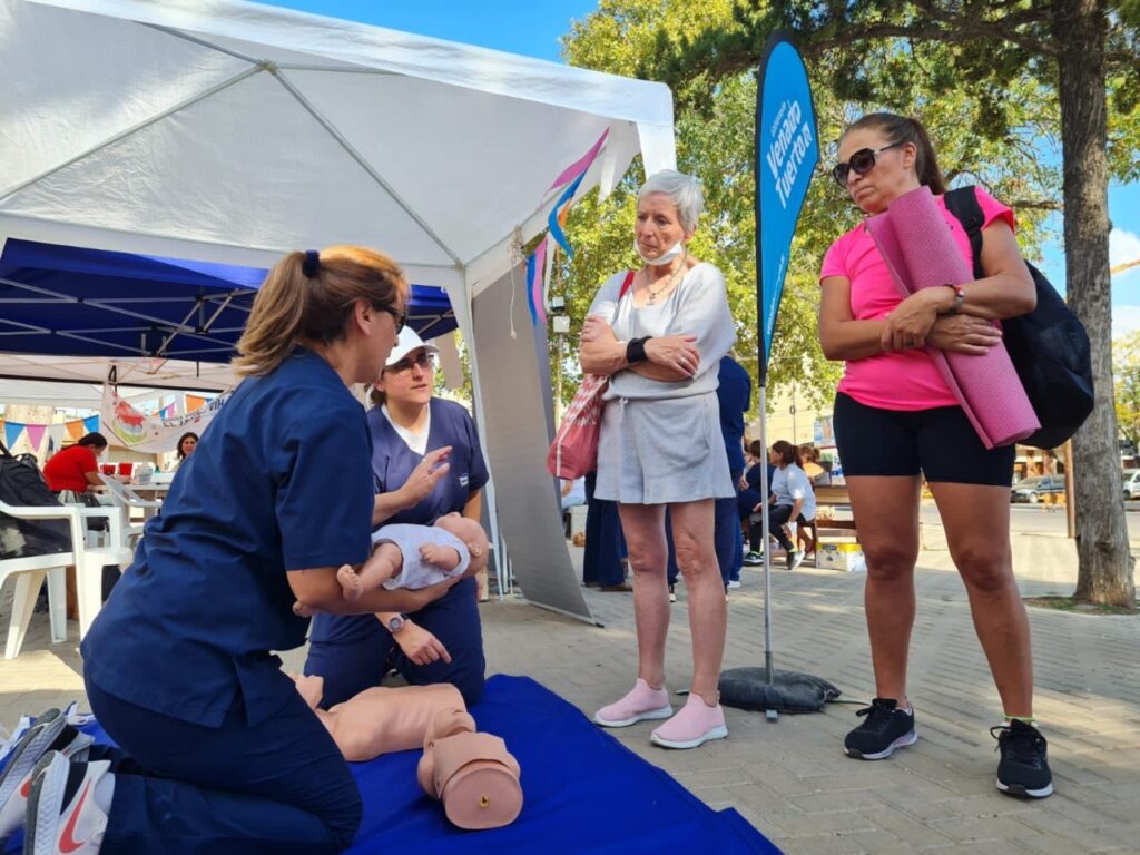 Venado Tuerto celebró el Día Mundial de la Salud con varios dispositivos de sensibilización en el Parque Municipal