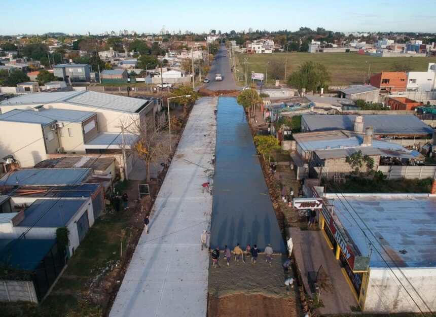 El Municipio avanza con más obras de pavimento en barrio Ciudad Nueva