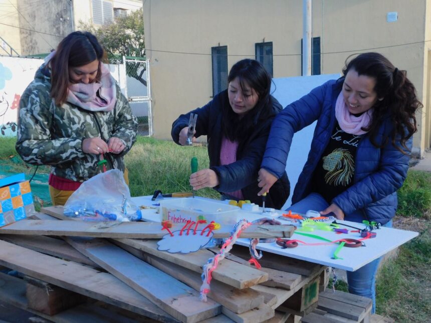 “Patios Soñados” en los Jardines, una propuesta lúdica para ampliar la creatividad de niños y niñas